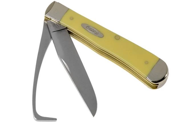 Case Equestrian Yellow Synthetic, 80163, 3254HP SS Pocket Knife 3 Case Equestrian Yellow Synthetic, 80163, 3254HP SS Pocket Knife