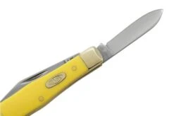 Case Small Swell Center Jack, Yellow Synthetic Smooth, 81097, 3225 SS, Pocket Knife -Case Knives Sales CE81097 05 case