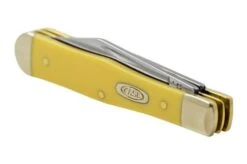 Case Small Swell Center Jack, Yellow Synthetic Smooth, 81097, 3225 SS, Pocket Knife -Case Knives Sales CE81097 06 case 1