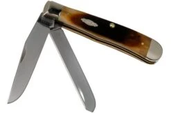 Case Trapper Dark Molasses Bone, Sawcut, 83140, 6254 SS Pocket Knife