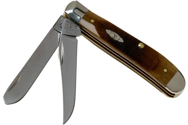 Case Mini Trapper Dark Molasses Bone, Sawcut, 83141, 6207 SS Pocket Knife 3 Case Mini Trapper Dark Molasses Bone, Sawcut, 83141, 6207 SS Pocket Knife