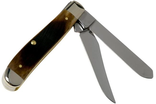 Case Mini Trapper Dark Molasses Bone, Sawcut, 83141, 6207 SS Pocket Knife 4 Case Mini Trapper Dark Molasses Bone, Sawcut, 83141, 6207 SS Pocket Knife - Image 2