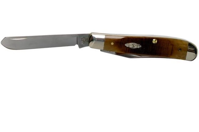 Case Mini Trapper Dark Molasses Bone, Sawcut, 83141, 6207 SS Pocket Knife 5 Case Mini Trapper Dark Molasses Bone, Sawcut, 83141, 6207 SS Pocket Knife - Image 3