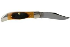 Case Pocket Hunter Dark Molasses Bone, Sawcut, 83142, 61165 SS Pocket Knife -Case Knives Sales CE83142 02 case