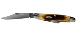 Case Medium Stockman Dark Molasses Bone, Sawcut, 83143, 63087 SS Pocket Knife -Case Knives Sales CE83143 03 case