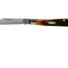 Case Slimline Trapper Dark Molasses Bone, Sawcut, 83146, 61048 SS Pocket Knife -Case Knives Sales CE83146 01 case